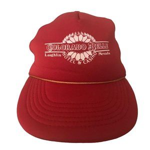 Colorado Belle Casino Laughlin Nevada Trucker Snapback Hat Red